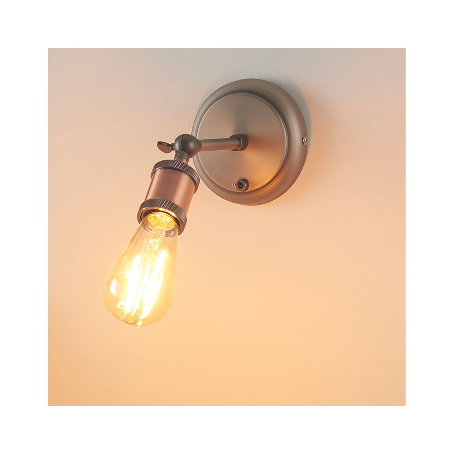 Quay Design Stafford LED Wall Light Aged Pewter 2W 210lm (842VH)