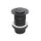 ETAL Slotted Push Button Basin Waste Matt Black 60mm