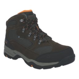 Hi Tec Storm Size 9 Brown Waterproof Non Safety Work Boots Screwfix