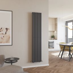 Azur Eclipse 1800mm x 360mm 2505BTU Anthracite Vertical Designer Radiator