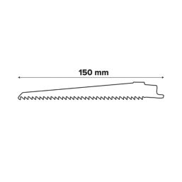 Bosch  S644D Construction Wood Reciprocating Saw Blades 150mm 5 Pack