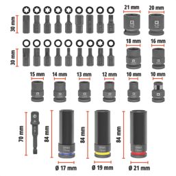 Einhell  Square Shank Impact Socket Set 32 Pieces