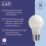 LAP  E27 A60 LED Light Bulb Milky 806lm 3.8W 2 Pack