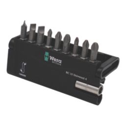 Wera Bit-Check 10 Universal 4 1/4" Hex Shank Mixed Bit Set 10 Pieces