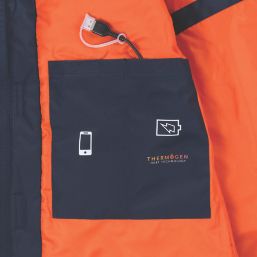 Regatta Thermogen Powercell 5000 5V Li-Ion  Waterproof Heated Jacket Navy/Magma Medium 46" Chest - Bare
