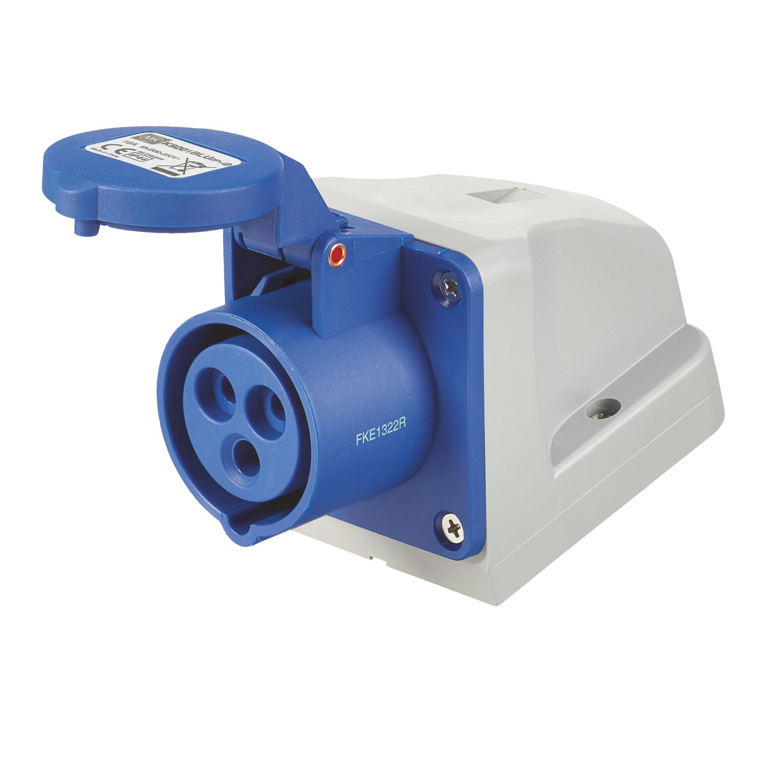 MK 16A 2P+E Surface Outlet 200-250V (843JR)