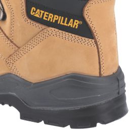 CAT Striver Size 11  Honey Water-Resistant Steel Toe Cap Safety Boots