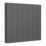 Reina Casina 600mm x 660mm 2462BTU Anthracite Horizontal Aluminium Radiator