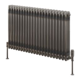 Reina 600mm x 1010mm 4463BTU Raw Metal Horizontal 3 Column Radiator