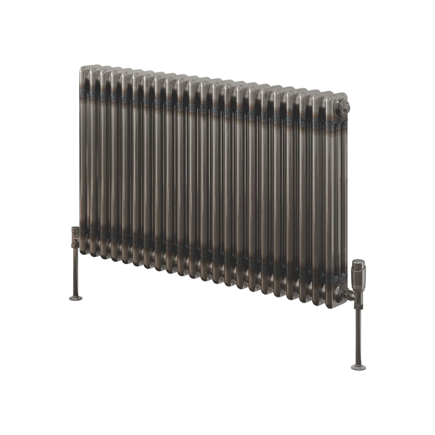 Reina 600mm x 1010mm 4463BTU Raw Metal Horizontal 3 Column Radiator (843LH)