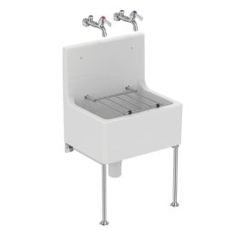 Armitage Shanks Alder Cleaners Sink No Tap Holes 515mm