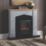 Focal Point Hurst Electric Stove Suite Grey Painted-Effect 1120mm x 350mm x 1000mm