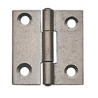 Self-Colour  Fixed Pin Butt Hinges 38 x 36mm 2 Pack