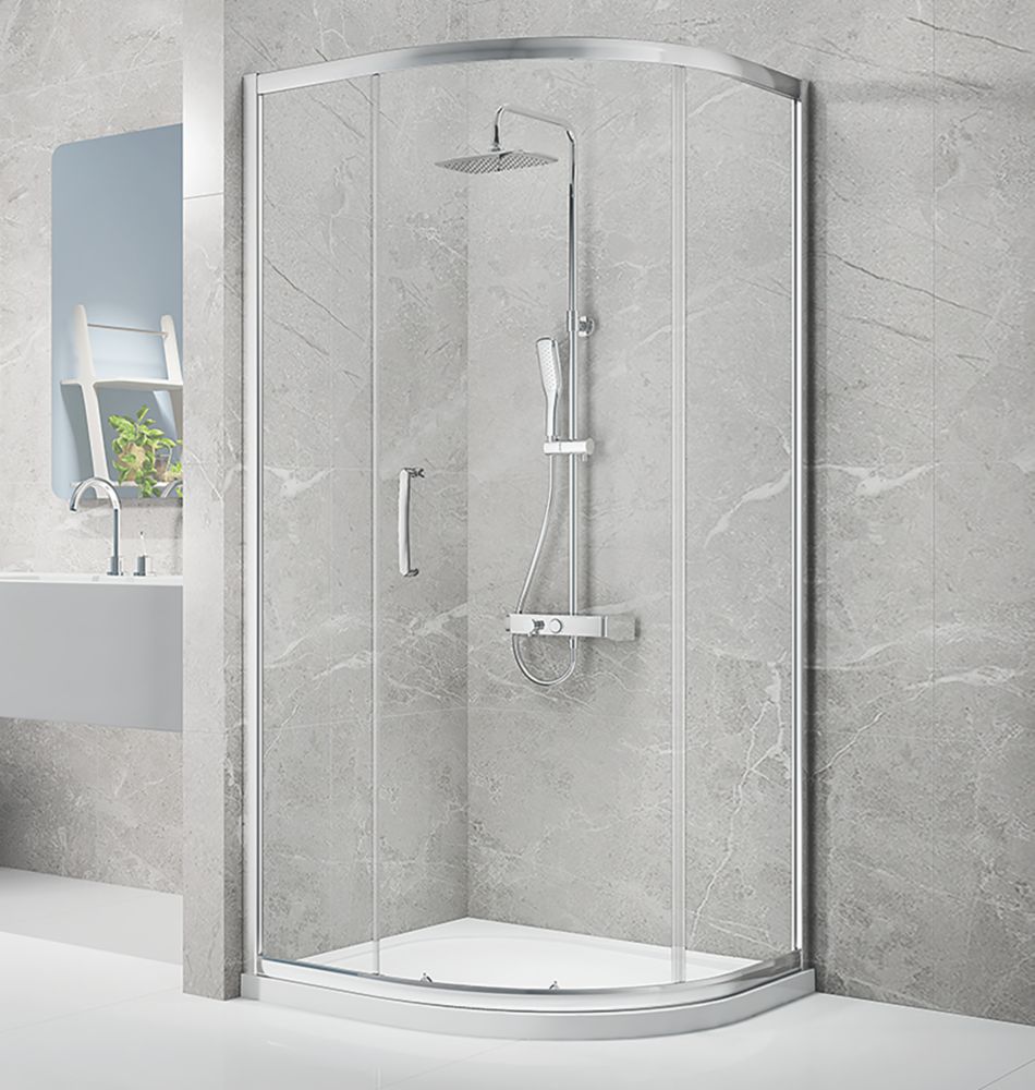 Triton Neo Eight Framed Quadrant Shower Enclosure Non-Handed Chrome  1200mm x 900mm x 1900mm
