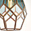 Quay Design Thames Antique Brass Metal & Glass Cage Pendant Shade
