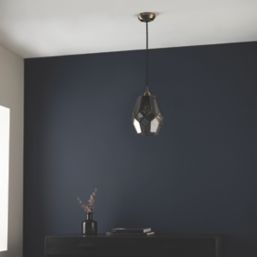 Quay Design Thames Antique Brass Metal & Glass Cage Pendant Shade