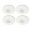 Spa Rhom Fixed  Fire Rated LED Downlights White 8W 900lm 4 Pack
