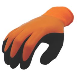 MCR Safety HydraTherm General Handling Gloves Orange/Black Large 1 Pair