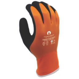 MCR Safety HydraTherm General Handling Gloves Orange/Black Large 1 Pair