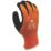 MCR Safety HydraTherm General Handling Gloves Orange/Black Large 1 Pair