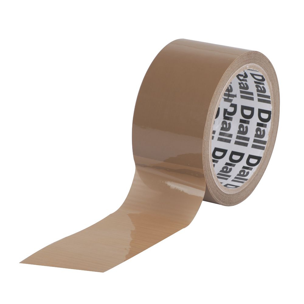 Diall Packaging Tape Brown 50m x 50mm Screwfix