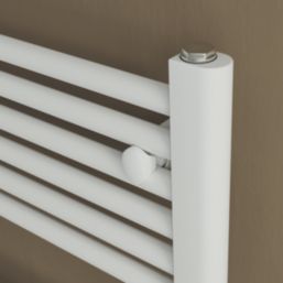Azur 1200mm x 600mm 2048BTU White Flat Electric Towel Radiator