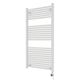 Azur 1200mm x 600mm 2048BTU White Flat Electric Towel Radiator