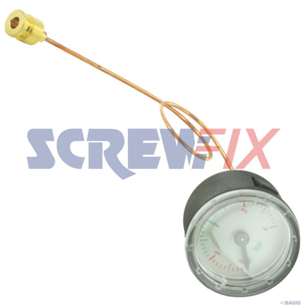 Worcester Bosch 87161423880 PRESSURE GAUGE 4 BAR Screwfix