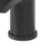 Highlife Bathrooms Coll Matt Black 123mm Cloakroom Lever Mono Basin Mixer Tap  With Clicker Waste