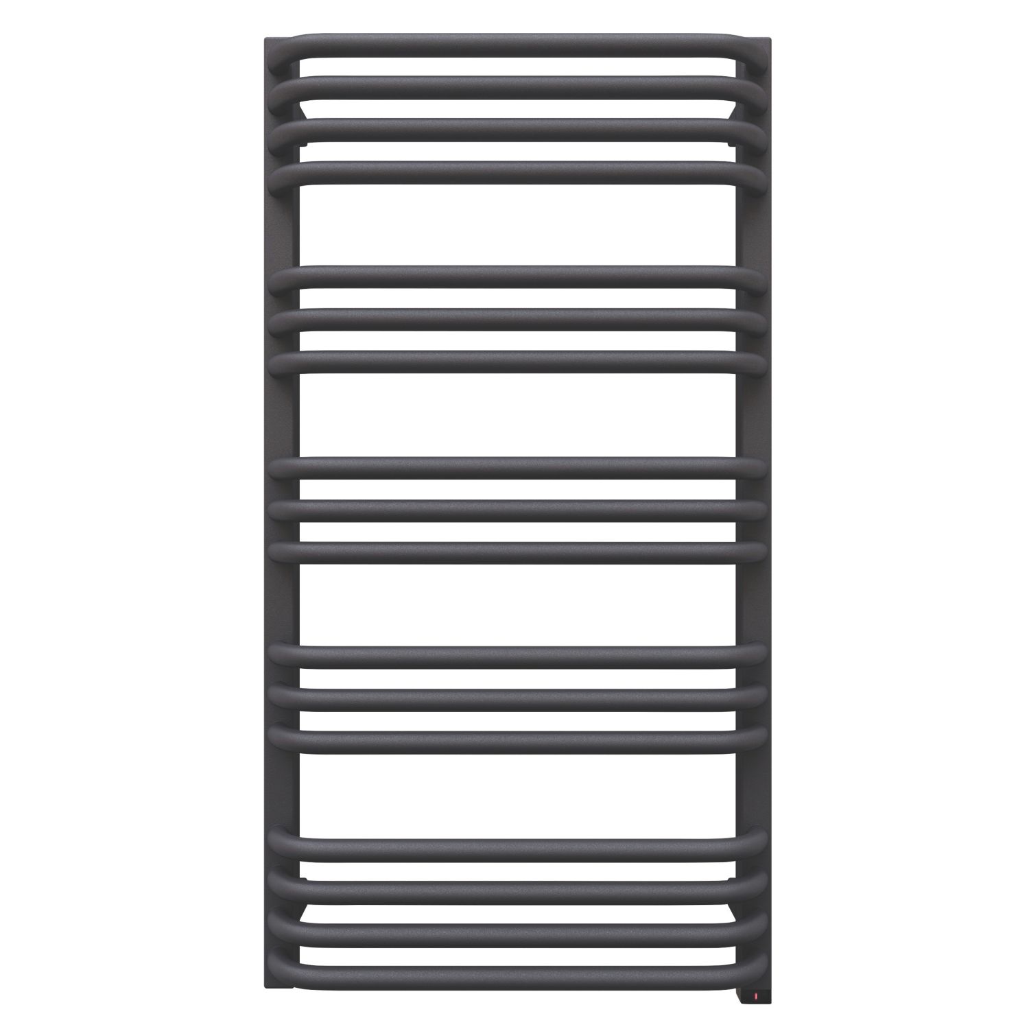 Terma 760mm x 500mm 1364BTU Dark Grey Curved Electric Towel Radiator (844HR)