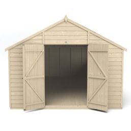 Forest  10' x 19' 6" (Nominal) Apex Overlap Timber Shed