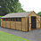 Forest  10' x 19' 6" (Nominal) Apex Overlap Timber Shed