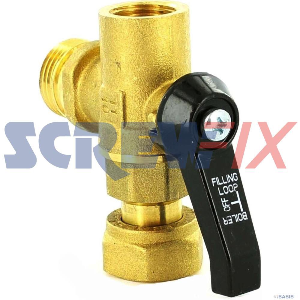 Vokera 10023567 CWater inlet valve/Stop CockScrews in nonreturn