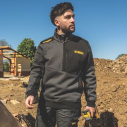 DEWALT Redland Sweatshirt Grey / Black Medium 39-41" Chest