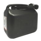 Hilka Pro-Craft Plastic Fuel Can Black 10Ltr