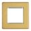 Contactum Lyric 2-Module Modular Faceplate Brushed Brass