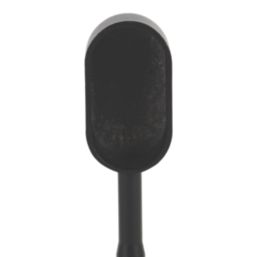 Essentials Rail End Brackets Black 30mm 2 Pack