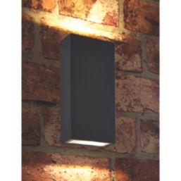Saxby Morti Outdoor LED Twin Wall Light Anthracite Grey 10.5W 940lm