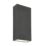 Saxby Morti Outdoor LED Twin Wall Light Anthracite Grey 10.5W 940lm