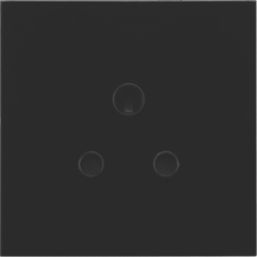 British General EM2ASB 2A Unswitched Modular Round Pin Socket Black