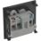 British General EM2ASB 2A Unswitched Modular Round Pin Socket Black