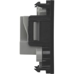 British General EM2ASB 2A Unswitched Modular Round Pin Socket Black