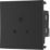 British General EM2ASB 2A Unswitched Modular Round Pin Socket Black