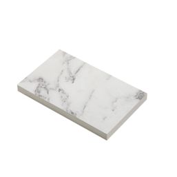 Mariz  White Marble Composite Kitchen Worktop 1240mm x 3050mm x 12mm