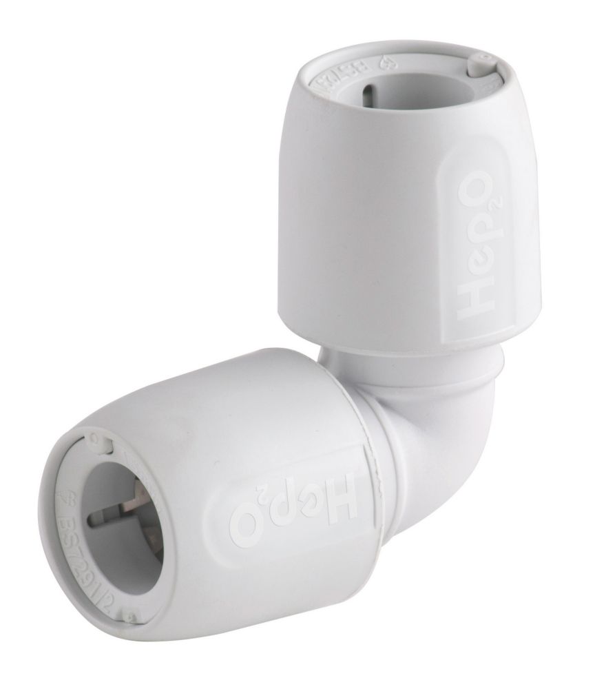 Hep2O  Plastic Push-Fit Equal 90° Elbow 22mm