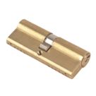Yale Fire Rated 1 Star 6-Pin Euro Cylinder Lock BS 40-40 (80mm) Polished Brass