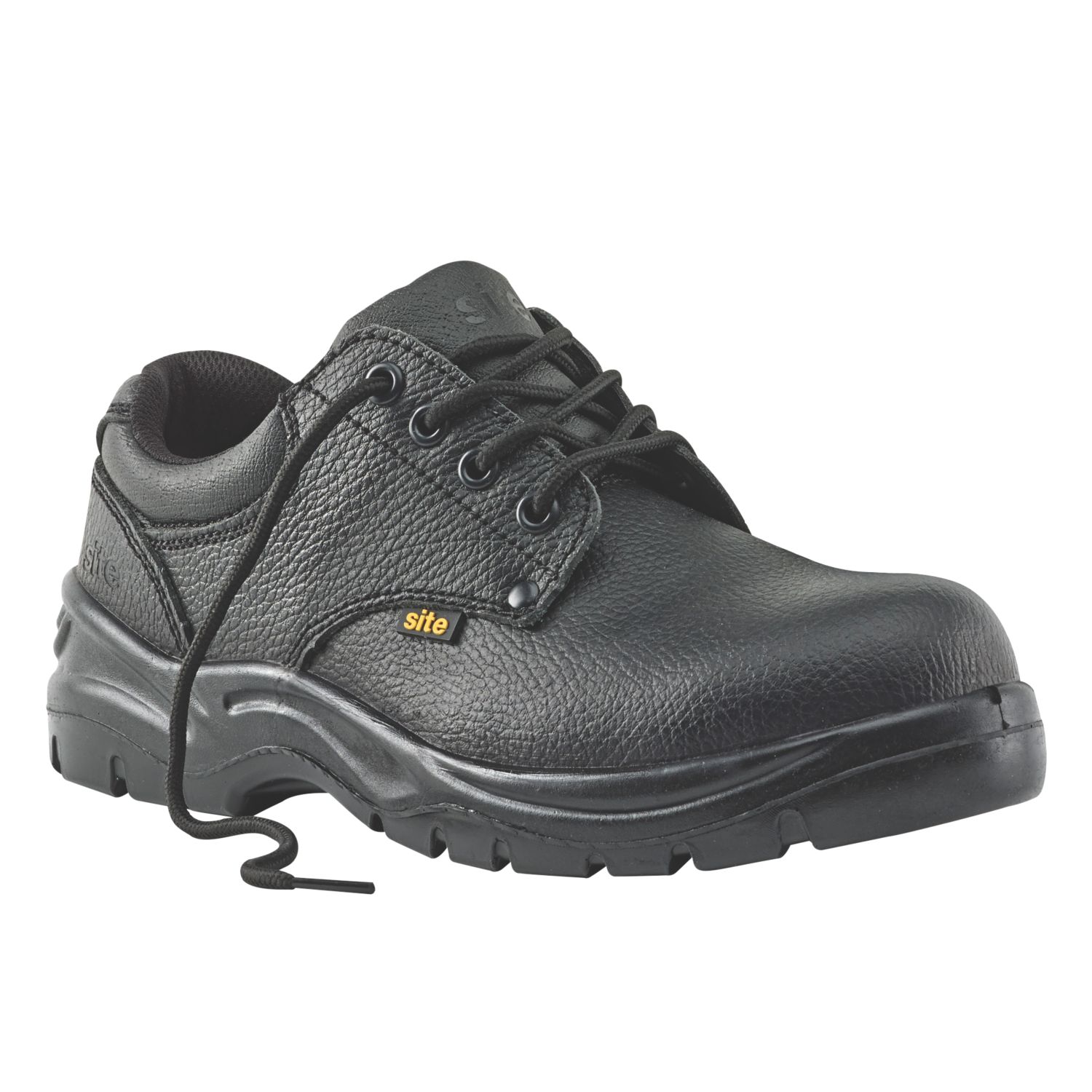 Site Coal Size 9 Black Steel Toe Cap Safety Shoes (84584)