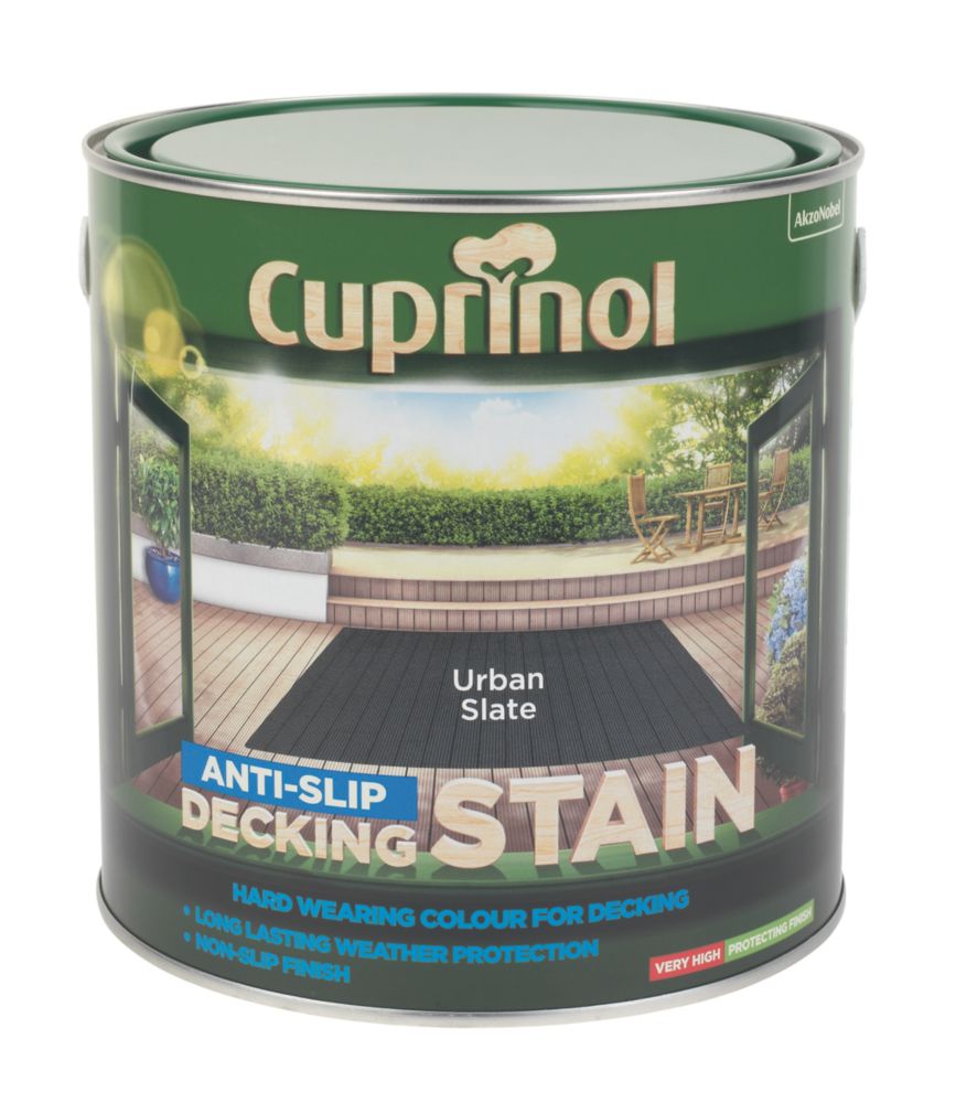 Cuprinol anti slip decking store stain urban slate