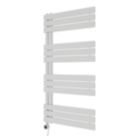 Azur 1200mm x 600mm 2048BTU White Flat Electric Towel Radiator