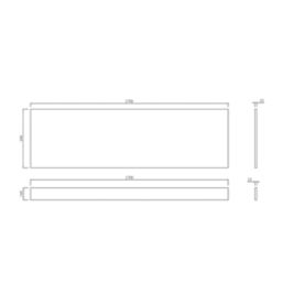 Heavy Duty Straight Bath Front Panel 1700mm White Gloss